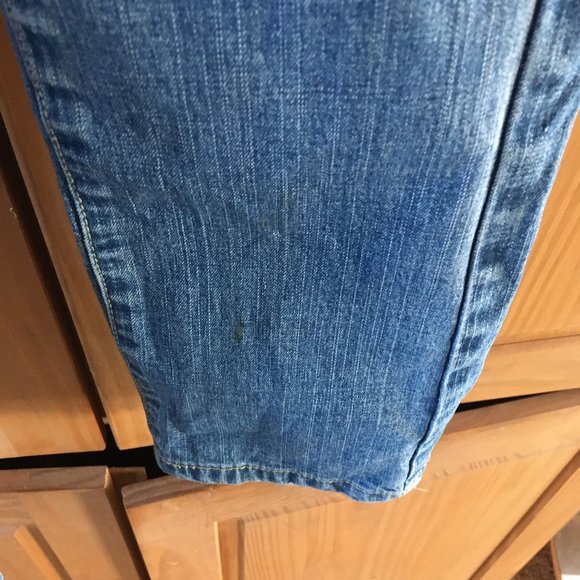 LEVIS REGULAR BLUE DENIM JEANS - Picture 5 of 9